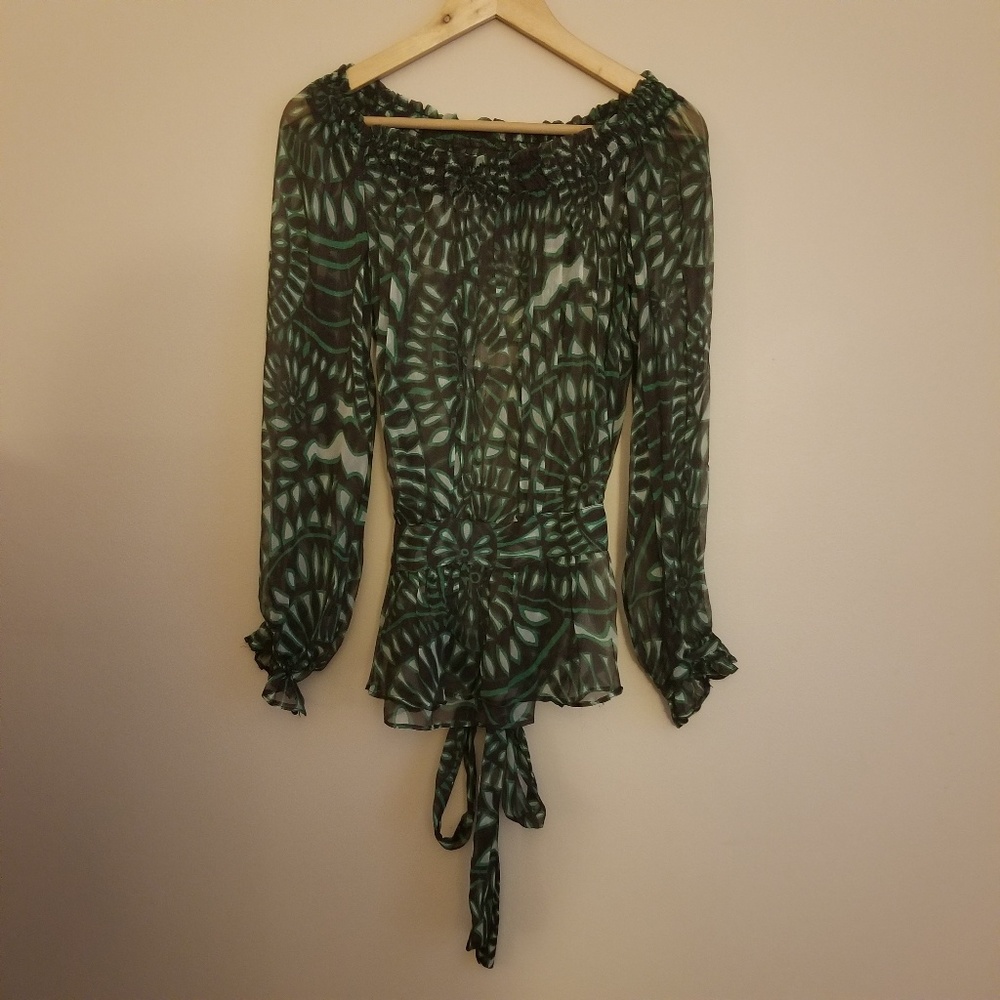 Silk MNG Sheer Blouse
